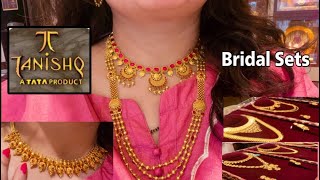 Tanishq Latest Gold Bridal Set Designs With PriceLong Necklace DesignsShort Necklace Ginnideeya [upl. by Itsrejk]