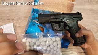 WALTHER P99 DAO BY UMAREX 6MM AIRSOFT BB AIRGUN REVIEW IN PAKISTANS [upl. by Eniksre]