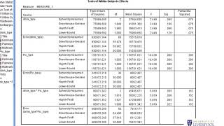 Complex repeated measure ANOVA in SPSS [upl. by Rosie]