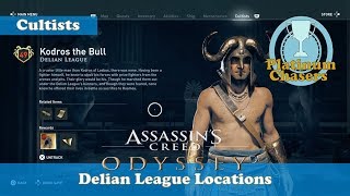 Delian League  Cultist Locations  Assassins Creed Odyssey [upl. by Nations]