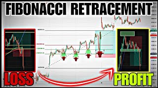 FIND SUPPORT AND RESISTANCE BY USING FIBONACCI RETRACEMENT trading [upl. by Seiber433]