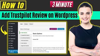 How to add trustpilot review on wordpress 2024 [upl. by Herrle35]