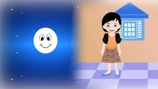 Chanda Mama Gol Gol  चंदा मामा गोल गोल  Hindi Poems For Kids [upl. by Maxie]