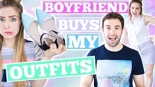 BOYFRIEND BUYS OUTFITS FOR GIRLFRIEND Shopping Challenge 2017 [upl. by Dnalevets]