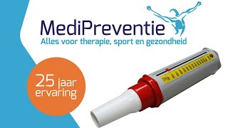 Peak flow meter kopen  Piek longinhoudmeter  Peakflowmeter MiniWright  MediPreventie [upl. by Ocsirf934]