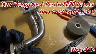 How to Install Heat Wrap Perrin FA20 Equal Length Header On 2020 WRX [upl. by Seumas218]