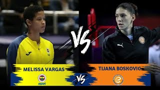 Melissa Vargas  Tijana Boskovic  Fenerbahce opet vs Eczacibasi Dynavit  Turkish Volleyball league [upl. by Olwen]