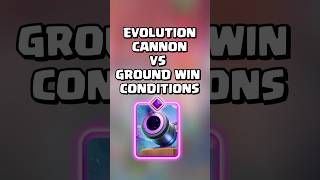 Evolution Cannon VS Ground Win Conditions clashroyale shorts [upl. by Skiba]