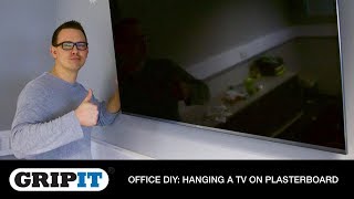 GripIt Office DIY Hanging a TV on Plasterboard [upl. by Sisco960]