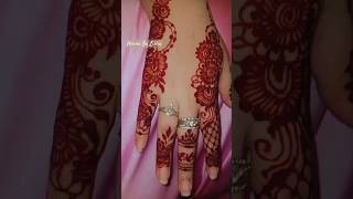 Henna By Lisha✨ henna mehndi traditional easy aesthetic simple music cover songshortscute [upl. by Torr]