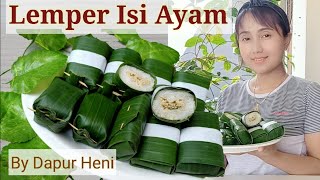 Resep Membuat Lemper Ayam Maknyus Gurih Lembut dan Nikmat [upl. by Goodill]