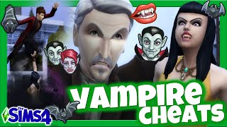 ALL THE SIMS 4 VAMPIRE CHEATS YOU NEED  Vampire Skill Cheats  ChaniZA [upl. by Yanaton]