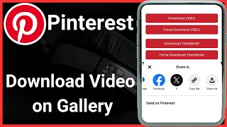 How to download pinterest videos in gallery  How to download pinterest video without watermark [upl. by Petulah]