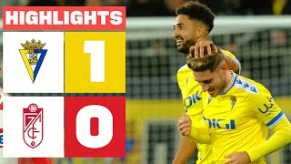 CÁDIZ CF 1  0 GRANADA CF  RESUMEN LALIGA EA SPORTS [upl. by Hyland]