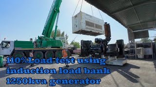 110 LOAD TEST USING CONTAINERIZED INDUCTION LOAD BANK [upl. by Vivl]