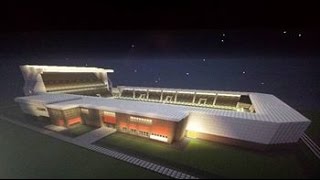 Minecraft Tutorial how To Make A Football Stadium [upl. by Sherrard]