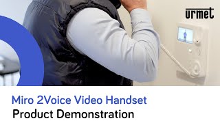 Urmet Miro Video Handset  Product Demonstration [upl. by Esinnej38]