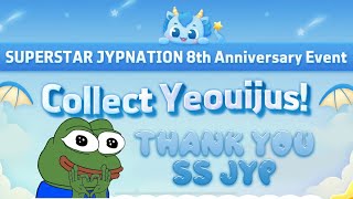 superstar jyp 8th Anniversary collecting yeouijus and get the rewards [upl. by Katti]