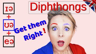 How to Pronounce Diphthongs  Learn British English RP Accent  ɪə  ʊə  eə [upl. by Yesac537]