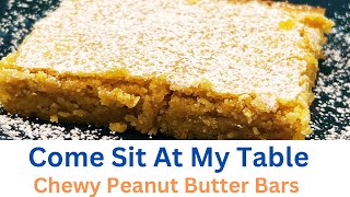 Chewy Peanut Butter Bars  only 6 ingredients [upl. by Olva]