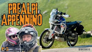 PreAlpi e Appennino  EP2  ITALIA in MOTO  Aprilia Tuareg 660 in coppia [upl. by Amathist]