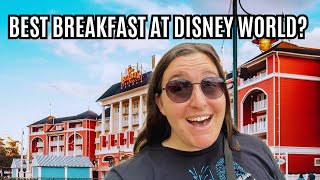 BEST BREAKFAST AT DISNEY WORLD Trattoria al Forno Review Disney’s Boardwalk Resort [upl. by Crystie]