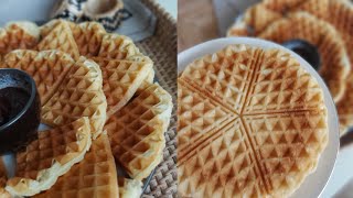 Brusselse wafels – eenvoudig recept😋😋بسكويتات الوفل بروكسل  وصفة سهلة [upl. by Ocihc889]