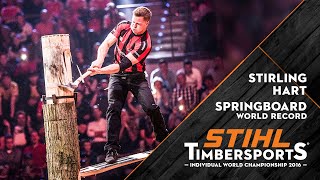 Springboard World Record  STIHL TIMBERSPORTS® [upl. by Saffren]