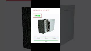 Antminer AL1 can dig ALPH arithmetic 156THs AntminerAL1ALPH [upl. by Rabi]