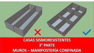 Mampostería confinada 3 parte construcción casas Sismoresistentes [upl. by Robins]