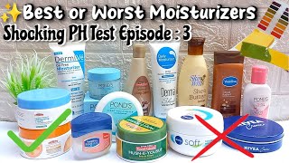 Famous moisturizer brands failed ph test 🤯  best moisturizer for face  Ph test of moisturizerlive [upl. by Ednyl]