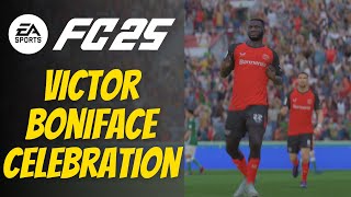 How to do Victor Boniface Celebration in FC 25 [upl. by Anaujnas]