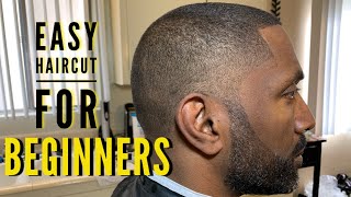 EASY HAIRCUT FOR BEGINNERS  Home Cut During Coronavirus WithMe  Barber Garrick Dixon [upl. by Lilas]