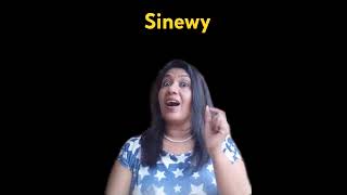 SINEWY englishlanguage english spokenenglish vocablaury [upl. by Llemrej]