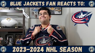 Columbus Blue Jackets Fan Reacts to the 20232024 NHL Season [upl. by Yarahs296]