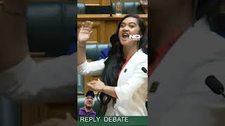 New zealand MP Hana Rawhiti Maipi clarke performed haka in parliament viral trending newzealand [upl. by Radnaxela191]