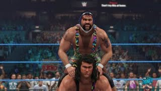 Headshrinkers Vs Steiner Brothers Wcw 2k23 [upl. by Elumas]