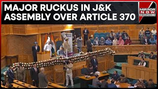 Article 370 Abrogation Sparks BJP vs PDP Showdown In JampK Assembly  Top Political News [upl. by Kneeland]