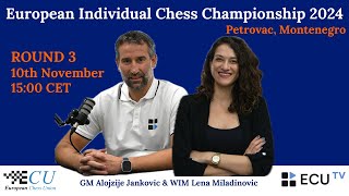 European Individual Chess Championship 2024  Round 3 Live [upl. by Rehposirhc]