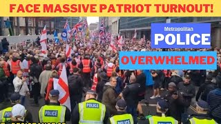 1 hour ago Overwhelmed UK Police Face Massive Patriot Turnout [upl. by Colet]