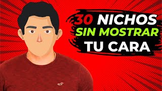 30 Mejores Nichos Para Hacer Dinero con YouTube Sin Salir en Cámara [upl. by Paik168]