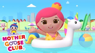 Swimming  Mother Goose Club Cartoons NurseryRhymes [upl. by Egroej]