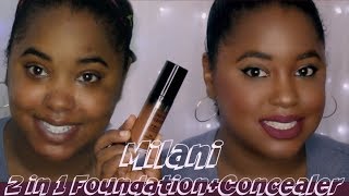 Worth the Hype Milani Conceal Perfect Foundation Review on dark skin [upl. by Attena]