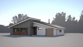 PROJEKTY RODINNYCH DOMOV EUROLINE BUNGALOV 1681 [upl. by Ahsekahs]