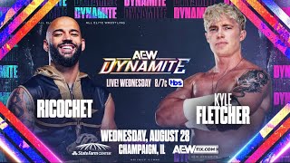 Ricochet vs Kyle Fletcher  AEW DYNAMITE 2882024 [upl. by Eniortna]