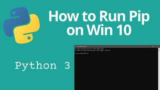 How to Run PIP install From Windows 10 Command Prompt To Install Python Packages [upl. by Assir]