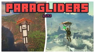 ZELDA BOTW PARAGLIDERS IN MINECRAFT 1193 Paragliders 1193 [upl. by Diraj691]