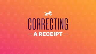 Fetch Receipt Corrections [upl. by Devy541]