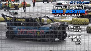 Jackstar 360  Aldershot BWS 2024  Banger Racing  Highlights [upl. by Nedlog659]