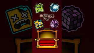 All 10 key chest rewards in Geometry dash geometrydash geometrydashicons [upl. by Rebmak]